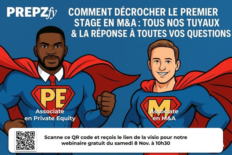 Webinaire - Comment décrocher son 1er stage en M&A